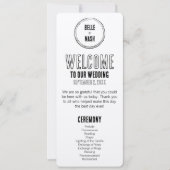 ボホ素朴バーン結婚式 プログラムと写真 (正面)