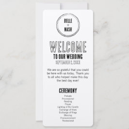 ボホ素朴バーン結婚式 プログラムと写真