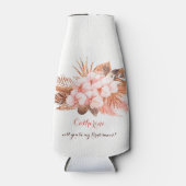 ボホ素朴パンパスグラス私の花嫁のメイド ボトルクーラー (正面)