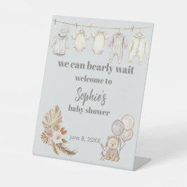 ボホ素朴パンパス我々は歓迎サインを待つことができる 台座サイン