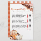 ボホ素朴パンプキンママまたはダディーゲーム (正面/裏面)