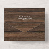 ボホ素朴ヒマワリーユーカリ庭園の結婚式 オールインワン招待状 (裏面)