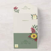 ボホ素朴ヒマ結婚ワリ オールインワン招待状 (外側)