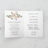 ボホ素朴ピンクフローラ結婚ブックレットプログラム プログラム (内部)