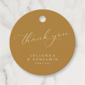 ボホ素朴フローライエロー結婚ズのカスタム フェイバータグ (正面)