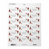 ボホ素朴フローラウェディングRSVP住所 シール (フルシート)