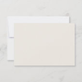 ボホ素朴フローラテラコッタウェディングRSVPカード 出欠カード (裏面)