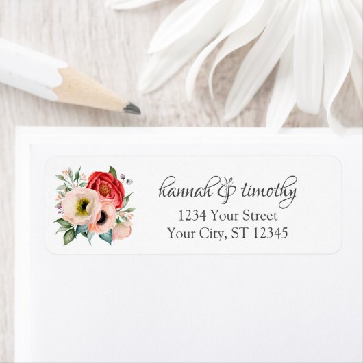 ボホ素朴フローラブーケ ラベル (インサイチュ)