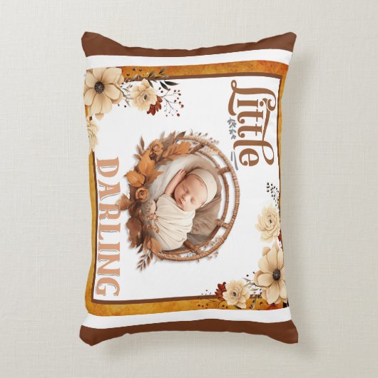 ボホ素朴フローラベビーシャワー装飾用クッション アクセントクッション (正面(垂直))