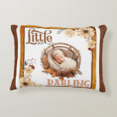 ボホ素朴フローラベビーシャワー装飾用クッション アクセントクッション (裏面)