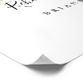 ボホ素朴フローラリハーサル夕食ウェルカムサイン ポスター (角)