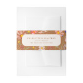 ボホ素朴フローラ秋の結婚式 招待状ベリーバンド (正面例)