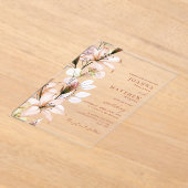 ボホ素朴フローラ秋秋の結婚式 アクリル招待状 (レイダウン)