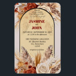 ボホ素朴フローラ秋結婚式招待状 マグネット<br><div class="desc">この磁気結婚式招待状カードは素朴な魅力と自然なエレガンスの完璧なブレンドで、特別な日に思い出に残るトーンを設定したいカップルのために設計された。繊細素晴らしな素朴な花、柔らかいススキと乾燥した花模様の配置を特徴とし、自然の美しいのtouchを詳細に結婚もたらす。デザインの自然微妙なトーンは、乾燥した要オーガニック素の質感を補完し与えて、暖かく魅力的な誘いだ。磁気機能はツイストユニークを追加し、お客様が保お祝いの後に長い間ディスプレイ上で、この美しい記念碑を提供する。bohoやヴィンテージを求めるカップルに最適インスパイア結婚、このカードはアウトドアの未調整美しいとシームレスに洗練を組み合わせている。コレクション内の類似した製品を参照。</div>