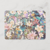 ボホ素朴フローラ結婚ズ エンクロージャーカード (裏面)