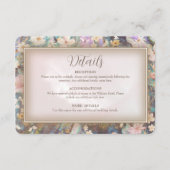 ボホ素朴フローラ結婚ズ エンクロージャーカード (正面)