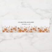 ボホ素朴フローラ結婚ズ ペットボトルラベル (シングルラベル)