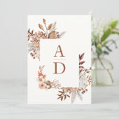 ボホ素朴フローラ結婚ズ 招待状 (スタンド正面)