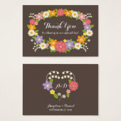 ボホ素朴フローラ結婚リース (正面&裏面)