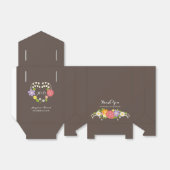 ボホ素朴フローラ結婚リース フェイバーボックス (折り畳みなし)