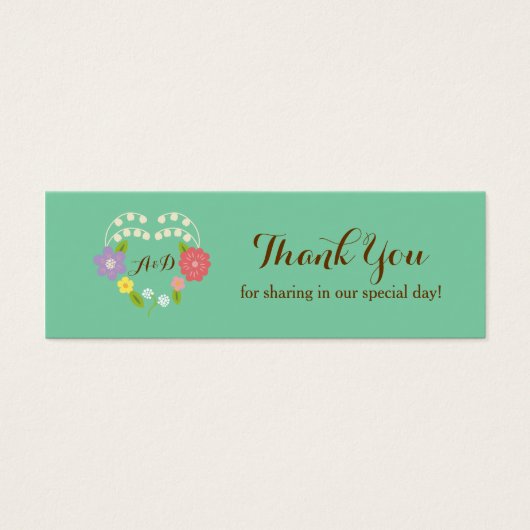 ボホ素朴フローラ結婚リース（ミント） (正面)