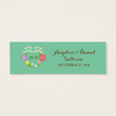 ボホ素朴フローラ結婚リース（ミント） (裏面)