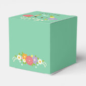 ボホ素朴フローラ結婚リース（ミント） フェイバーボックス (裏面サイド)