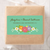 ボホ素朴フローラ結婚リース（ミント） ラベル (インサイチュ)