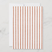 ボホ素朴フローラ花秋ブライダルシャワー 招待状 (裏面)