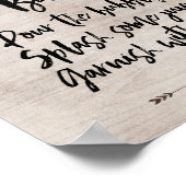 ボホ素朴フローラ赤ちゃんシャワーmom-osaサイン ポスター (角)