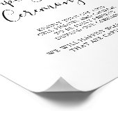 ボホ素朴フローラ非接続式標識 ポスター (角)