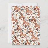 ボホ素朴フローラ馬女性のカーボーイ誕生日パーティー 招待状 (裏面)