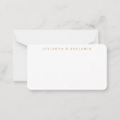 ボホ素朴フローラ黄カスタム色ギフトエンクロージャ ノートカード (正面)