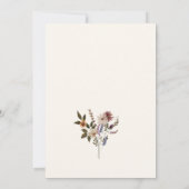 ボホ素朴ブライダルシャワー招待 招待状 (裏面)