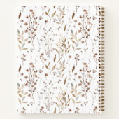 ボホ素朴ブラウン秋植物一覧を行うには ノートブック (裏面)