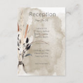 ボホ素朴ブーケモダン披露宴 エンクロージャーカード (正面)