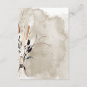 ボホ素朴ブーケモダン披露宴 エンクロージャーカード (裏面)