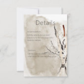 ボホ素朴ブーケモダン詳細 出欠カード (正面)