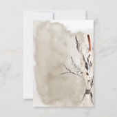 ボホ素朴ブーケモダン詳細 出欠カード (裏面)