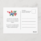 ボホ素朴ベリースイートサマー19招待状 ポストカード (裏面)