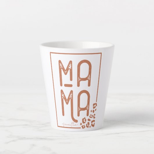 ボホ素朴ママ カフェラテマグ (正面)