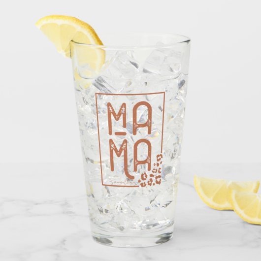 ボホ素朴ママ タンブラーグラス (アイス正面)