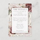 ボホ素朴マルサラクリームフローラ エンクロージャーカード (正面)