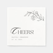 ボホ素朴ミモダンマル応援結婚ズ スタンダードカクテルナプキン (正面)