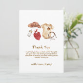 ボホ素朴モダン西カウボーイ赤ちゃん サンキューカード (スタンド正面)