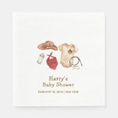 ボホ素朴モダン西カウボーイ赤ちゃん スタンダードランチョンナプキン (正面)