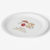 ボホ素朴モダン西カウボーイ赤ちゃん ペーパープレート (アングル)