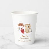 ボホ素朴モダン西カウボーイ赤ちゃん 紙コップ (裏面)