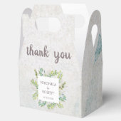 ボホ素朴ユーカリプタス結婚グリーンリー フェイバーボックス (オープン)