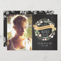 ボホ素朴リースシャルボード卒業写真